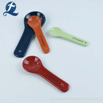 Customization 4 Pcs Set Ceramic Measuring Spoon